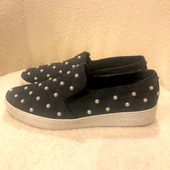 Women’s Michael Kors grey felt and Pearl slip on size 41 - Picture 3 of 5